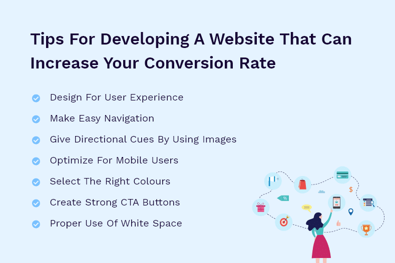 list of tips for better conversion rates